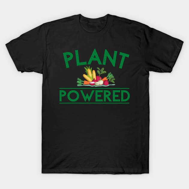 Plant Powered Vegan Vegetable T-Shirt by MalibuSun